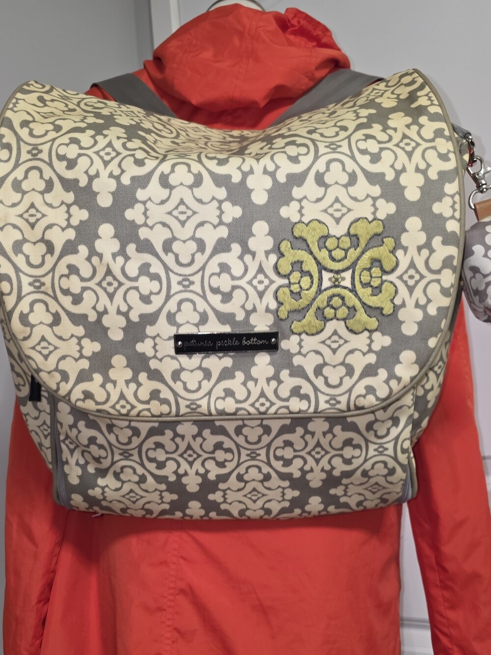 Petunia Pickle Bottom Boxy Backpack Diaper Bag Breakfast Berkshire Long Strap*